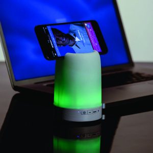 11.1 Caixa de Som Porta Caneta Luminária