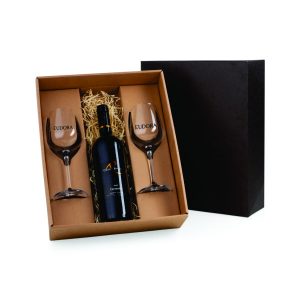 Kit vinho com Taças Personalizadas