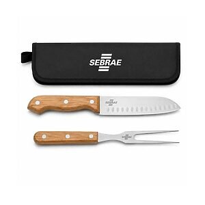 Kit Churrasco 2 Peças com Estojo Personalizado