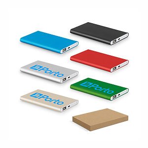 Bateria portátil em ABS 100% reciclado (4.000 mAh)