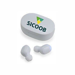 Fone de Ouvido Bluetooth Touch com Case Carregador Personalizado
