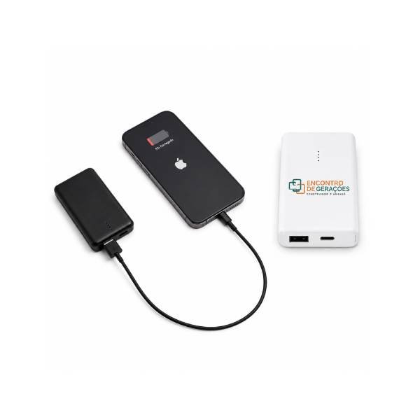 Bateria portátil slim em alumínio 100% reciclado (4.000 mAh)