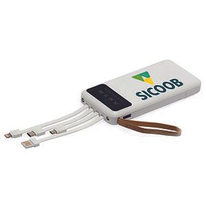 Power Bank 10.000mAh com Lanterna e Multissaídas